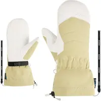 Ziener - Women's Kilati Aquashield AW Mitten Glove - Guantes size 6,5, beige/blanco