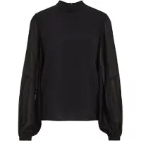 We fashion Blouse Black Talla: XS | Manga Larga Outlet | Mujer | Negro