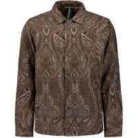 No-excess Overshirt Buttons Fancy Jacquard Brown Talla: S | Camisas Casuales Outlet | Hombre | Marrón