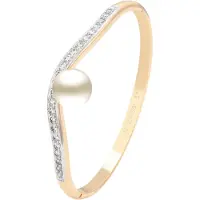 Faina Pulsera oro / plata / transparente / blanco perla