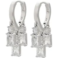 Faina Pendientes plata / transparente