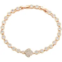 Faina Pulsera oro rosa / transparente