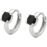 Gaya Pendientes negro / plata