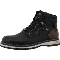 Mustang Botas con cordones 'Mariko' marrón oscuro / negro