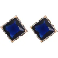 NAEMI Pendientes navy / oro