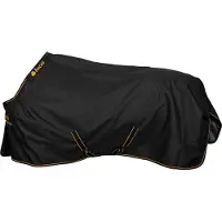 Bucas Irish Turnout 250, manta para exteriores, color: negro/dorado, talla: 145