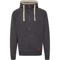 Blend Sudadera con cremallera 'Speedy' marrón / gris