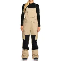 Volcom - Pantalones de esquí mujer - Ash Stretch Gore-Tex Bib Overall W Oatmeal para Mujer - Talla XS - Beige