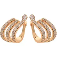 NAEMI Pendientes oro / transparente