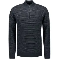 No-excess Pullover Half Zip Jacquard Plated Night Talla: XL | Jerséis Outlet | Hombre | Negro