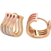 NAEMI Pendientes oro / oro rosa / plata