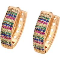 Gaya Pendientes oro / mezcla de colores