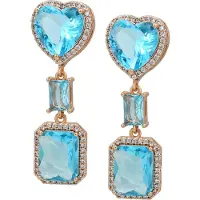 NAEMI Pendientes turquesa / oro