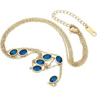 NAEMI Cadena azul real / oro