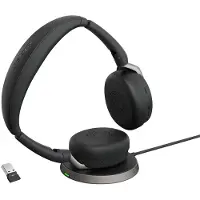 Jabra Auriculares Inalámbricos Evolve2 65 Flex Uc Stereo + Wireless Charger Usb-a