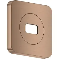 Hansgrohe AXOR ShowerSphere, roseta de 120/120, diseño softsquare, acabado en dorado rojo cepillado