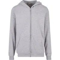 Urban Classics Sudadera con cremallera gris moteado
