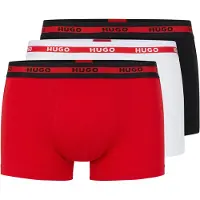 HUGO para hombre. 50492375 Pack 3 Bóxers Triplet Planet rojo, blanco, marino (M), Homewear, Algodón, Bronce, outlet 2026.