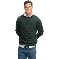 Superdry para hombre. M2014382A Sudadera Vintage Athletic Tonal verde (XL), Casual, Algodón, outlet 2026.