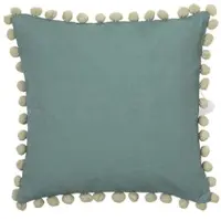 Broste Copenhagen Fundas de cojines POM - Azul - 40x40 cm