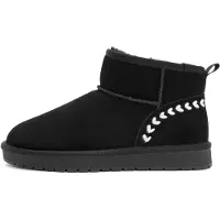 Derimod Botas negro / blanco