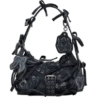 Desigual Bolso de hombro 'María Escoté' gris / gris oscuro