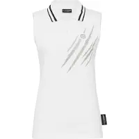 Plein sport Camiseta gris / blanco