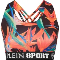 Plein sport Top deportivo petróleo / rojo claro / negro / blanco