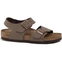Birkenstock - Kid's New York Birkibuc - Sandalias size 36 - Narrow, marrón
