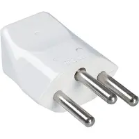 Bachmann Conector de protección con toma de tierra, marca , modelo para Suiza, 10A / 250V, color blanco