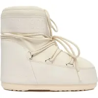 Moon Boot unisex. 80D1409380 Botines Icon Low Rubber beige (39/41), Plano, Cordones, Casual, outlet 2026.