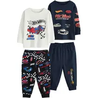 Next Pijama navy / rojo / negro / offwhite