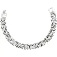 Faina Pulsera plata / transparente