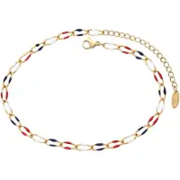 Faina Pulsera azul oscuro / oro / rojo / blanco