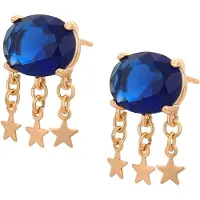 Gaya Pendientes navy / oro rosa
