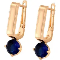 NAEMI Pendientes navy / oro