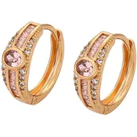 Gaya Pendientes oro / rosa