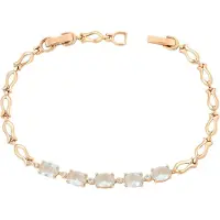 NAEMI Pulsera azul pastel / oro / transparente