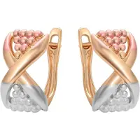Gaya Pendientes oro / oro rosa / plata
