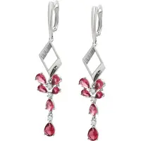 NAEMI Pendientes rosa / plata