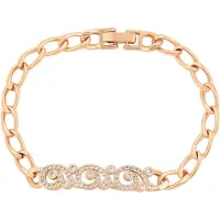 Faina Pulsera oro rosa / transparente