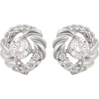 NAEMI Pendientes plata / transparente