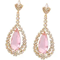 NAEMI Pendientes oro / rosa