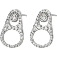 NAEMI Pendientes plata / transparente