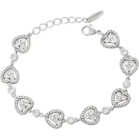 Faina Pulsera plata / transparente