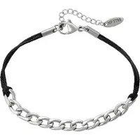 Faina Pulsera negro / plata