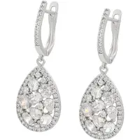 Faina Pendientes plata / transparente