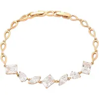 Faina Pulsera oro rosa / transparente