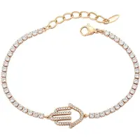 Gaya Pulsera oro rosa / transparente