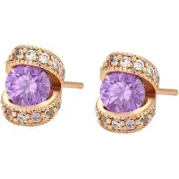NAEMI Pendientes oro / lila